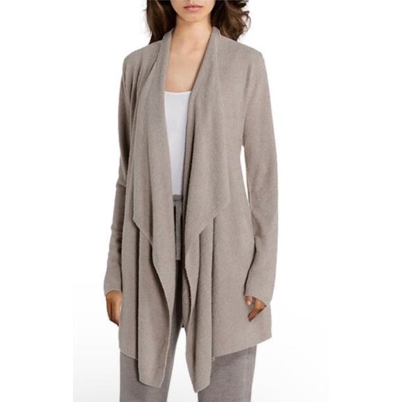 Barefoot Dreams | Women | Cozychic Lite Knit Heather Taupe Flowy Cardigan | L-XL - Picture 10 of 10